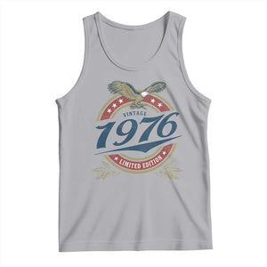 50th Birthday Beer Lover Vintage 1976 Limited Edition Tank Top Bald Eagle TS11 Athletic Heather Print Your Wear