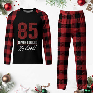 85 Never Looked So Good Funny 85th Birthday Plaid Pajama Set TS11 Buffalo Plaid Print Your Wear