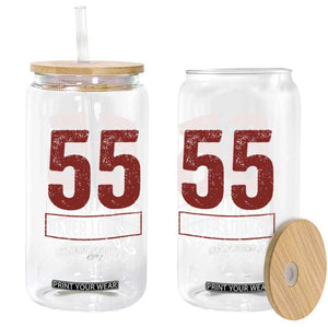 55 Never Looked So Good Funny 55th Birthday Glass Can TS11 Print Your Wear