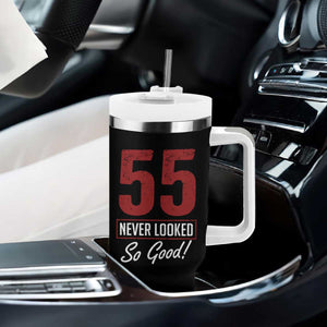 55 Never Looked So Good Funny 55th Birthday Tumbler With Handle TS11 Print Your Wear