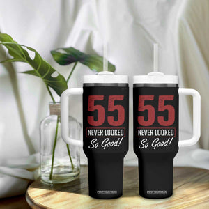 55 Never Looked So Good Funny 55th Birthday Tumbler With Handle TS11 Print Your Wear