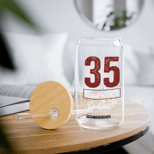35 Never Looked So Good Funny 35th Birthday Glass Can TS11 Print Your Wear