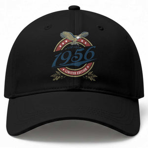 70th Birthday Beer Lover Vintage 1956 Limited Edition Baseball Cap Bald Eagle TS11 Print Your Wear