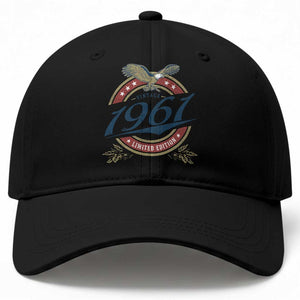 65th Birthday Beer Lover Vintage 1961 Limited Edition Baseball Cap Bald Eagle TS11 Print Your Wear