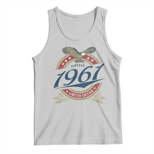 65th Birthday Beer Lover Vintage 1961 Limited Edition Tank Top Bald Eagle TS11 Ash Print Your Wear