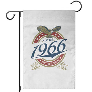 60th Birthday Beer Lover Vintage 1966 Limited Edition Garden Flag Bald Eagle TS11 White Print Your Wear