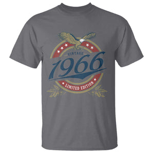60th Birthday Beer Lover Vintage 1966 Limited Edition T Shirt Bald Eagle TS11 Charcoal Print Your Wear