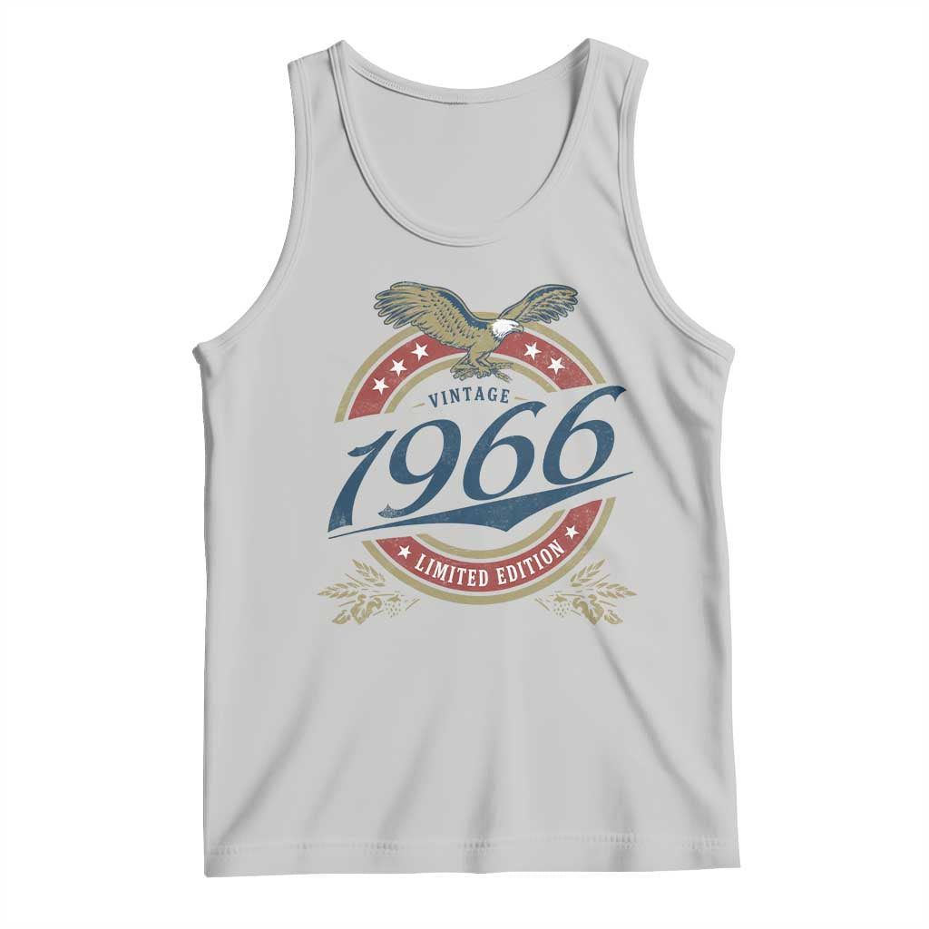 60th Birthday Beer Lover Vintage 1966 Limited Edition Tank Top Bald Eagle TS11 Ash Print Your Wear