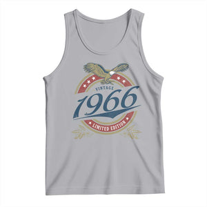 60th Birthday Beer Lover Vintage 1966 Limited Edition Tank Top Bald Eagle TS11 Athletic Heather Print Your Wear