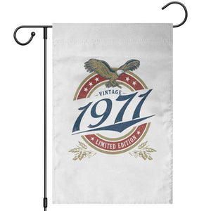 55th Birthday Beer Lover Vintage 1971 Limited Edition Garden Flag Bald Eagle TS11 White Print Your Wear