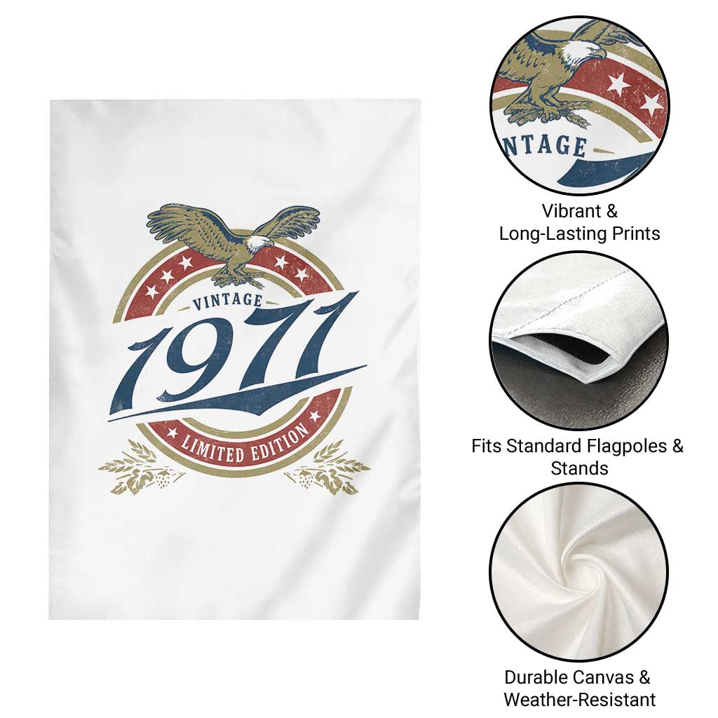 55th Birthday Beer Lover Vintage 1971 Limited Edition Garden Flag Bald Eagle TS11 Print Your Wear