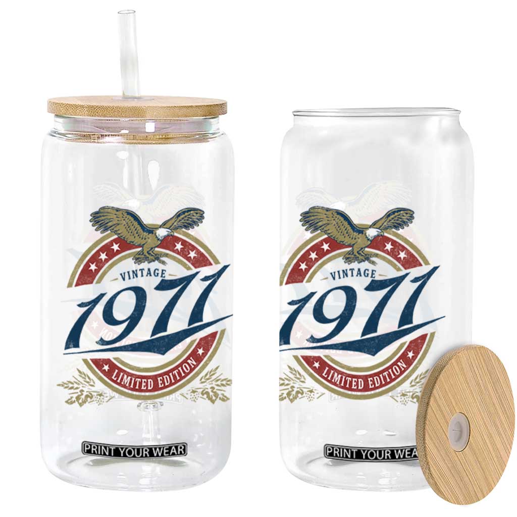 55th Birthday Beer Lover Vintage 1971 Limited Edition Glass Can Bald Eagle TS11 Print Your Wear