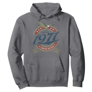 55th Birthday Beer Lover Vintage 1971 Limited Edition Hoodie Bald Eagle TS11 Charcoal Print Your Wear
