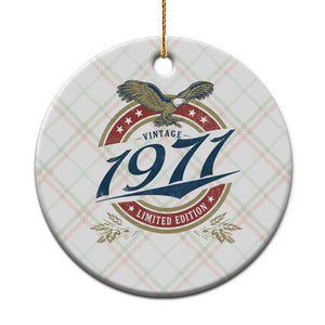 55th Birthday Beer Lover Vintage 1971 Limited Edition Ceramic Ornament Bald Eagle TS11 1pc Christmas Plaid Print Your Wear