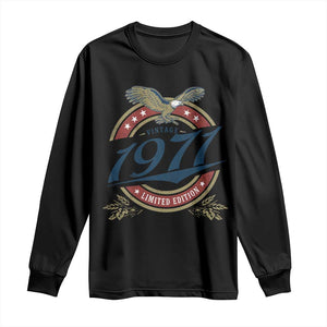 55th Birthday Beer Lover Vintage 1971 Limited Edition Long Sleeve Shirt Bald Eagle TS11 Black Print Your Wear