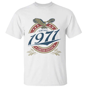 55th Birthday Beer Lover Vintage 1971 Limited Edition T Shirt Bald Eagle TS11 White Print Your Wear