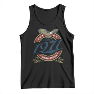 55th Birthday Beer Lover Vintage 1971 Limited Edition Tank Top Bald Eagle TS11 Black Print Your Wear