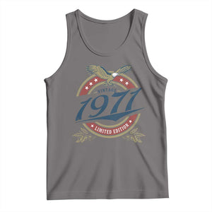55th Birthday Beer Lover Vintage 1971 Limited Edition Tank Top Bald Eagle TS11 Deep Heather Print Your Wear