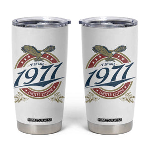 55th Birthday Beer Lover Vintage 1971 Limited Edition Tumbler Cup Bald Eagle TS11 White Print Your Wear