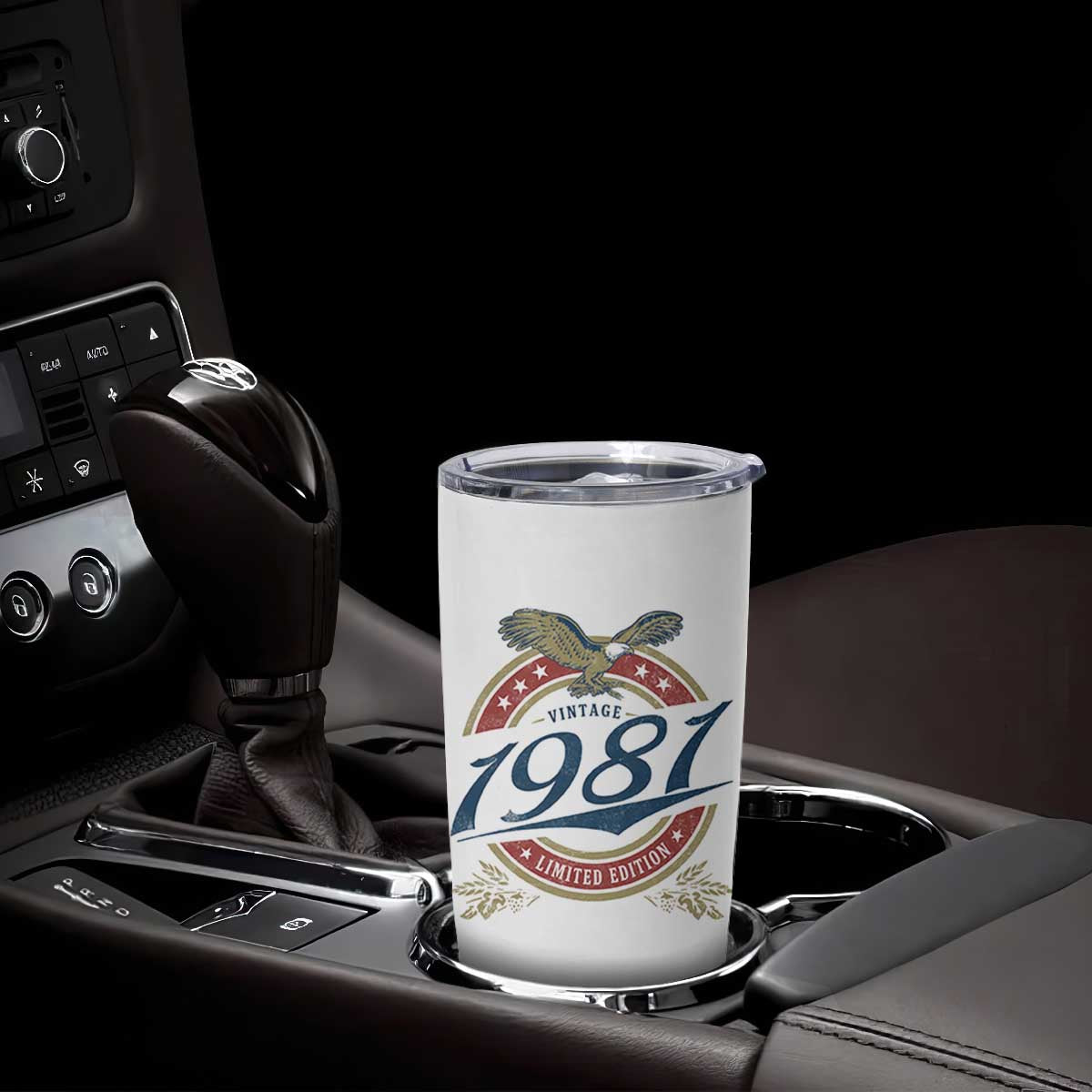 45th Birthday Beer Lover Vintage 1981 Limited Edition Tumbler Cup Bald Eagle TS11 Print Your Wear