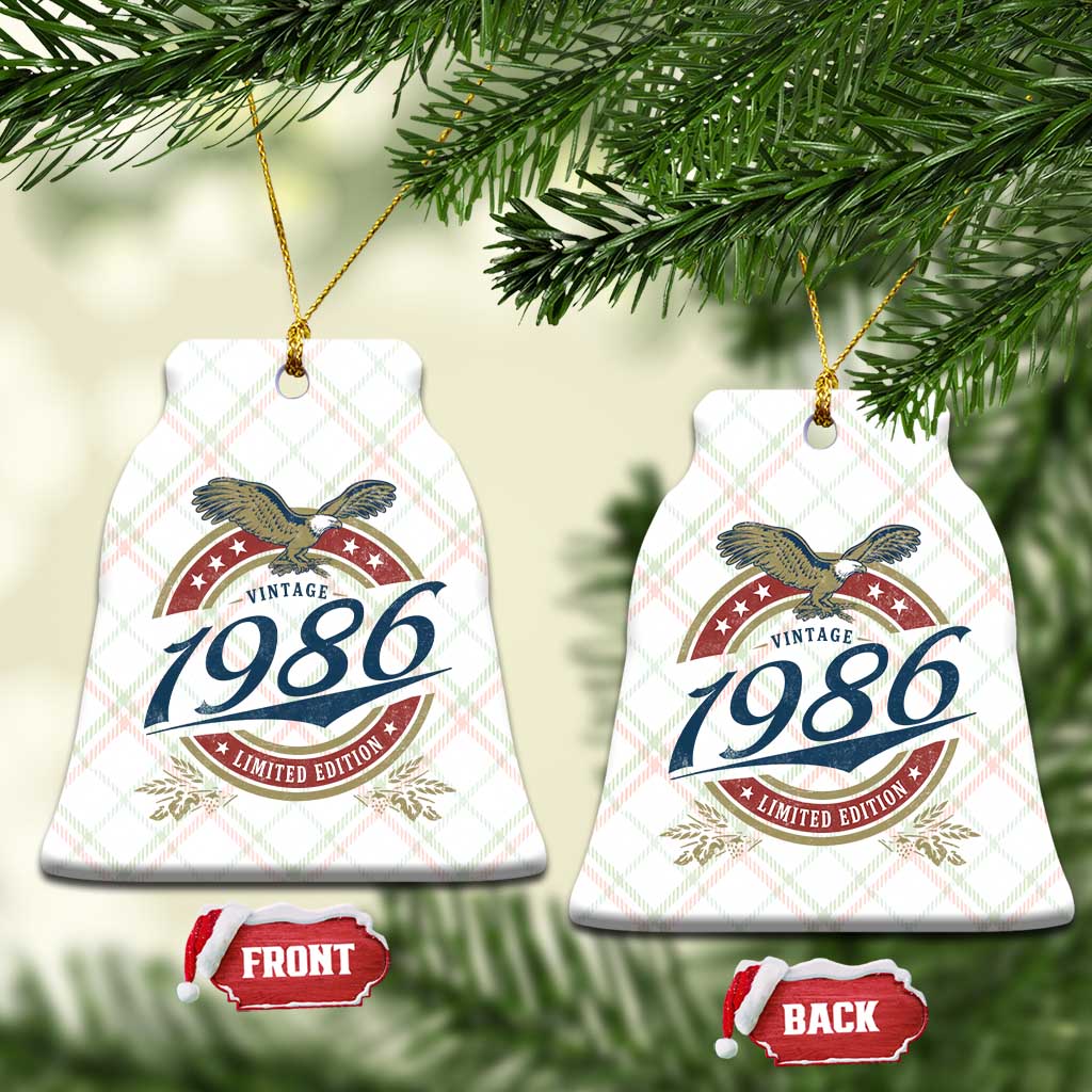 40th Birthday Beer Lover Vintage 1986 Limited Edition Ceramic Ornament Bald Eagle TS11 Print Your Wear