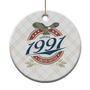 35th Birthday Beer Lover Vintage 1991 Limited Edition Ceramic Ornament Bald Eagle TS11 1pc Christmas Plaid Print Your Wear