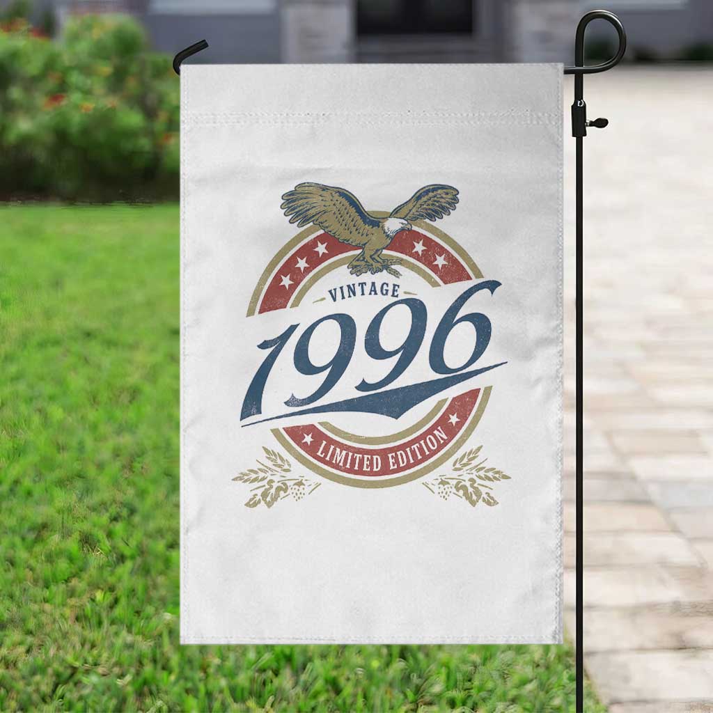 30th Birthday Beer Lover Vintage 1996 Limited Edition Garden Flag Bald Eagle TS11 Print Your Wear