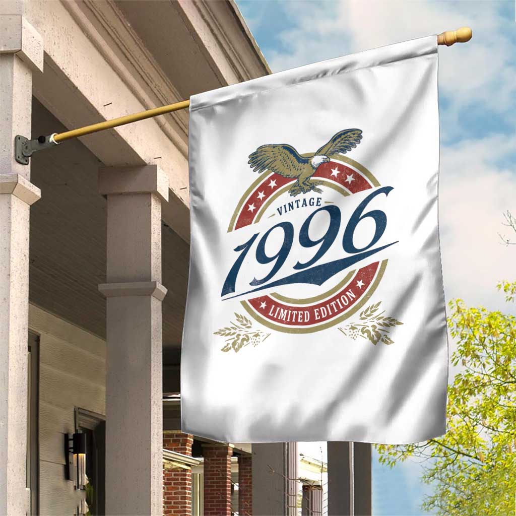 30th Birthday Beer Lover Vintage 1996 Limited Edition Garden Flag Bald Eagle TS11 Print Your Wear