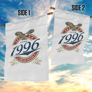 30th Birthday Beer Lover Vintage 1996 Limited Edition Garden Flag Bald Eagle TS11 Print Your Wear