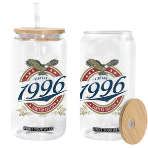 30th Birthday Beer Lover Vintage 1996 Limited Edition Glass Can Bald Eagle TS11 Print Your Wear