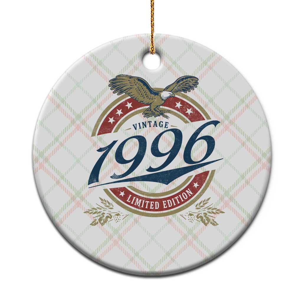 30th Birthday Beer Lover Vintage 1996 Limited Edition Ceramic Ornament Bald Eagle TS11 1pc Christmas Plaid Print Your Wear
