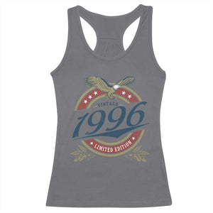 30th Birthday Beer Lover Vintage 1996 Limited Edition Racerback Tank Top Bald Eagle TS11 Charcoal Print Your Wear