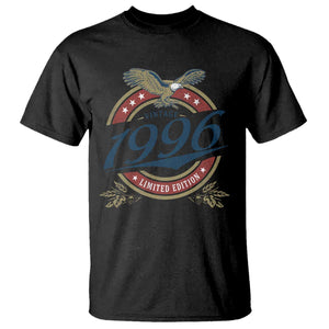 30th Birthday Beer Lover Vintage 1996 Limited Edition T Shirt Bald Eagle TS11 Black Print Your Wear