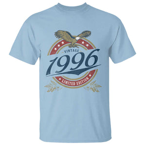 30th Birthday Beer Lover Vintage 1996 Limited Edition T Shirt Bald Eagle TS11 Light Blue Print Your Wear