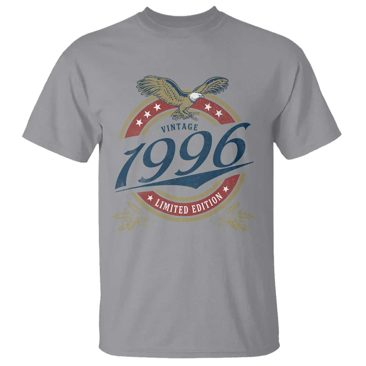 30th Birthday Beer Lover Vintage 1996 Limited Edition T Shirt Bald Eagle TS11 Sport Gray Print Your Wear