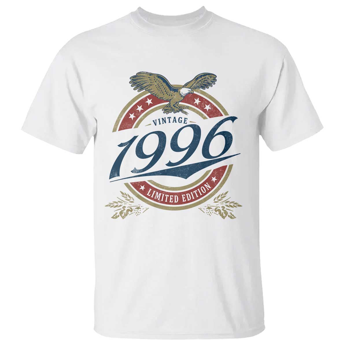 30th Birthday Beer Lover Vintage 1996 Limited Edition T Shirt Bald Eagle TS11 White Print Your Wear