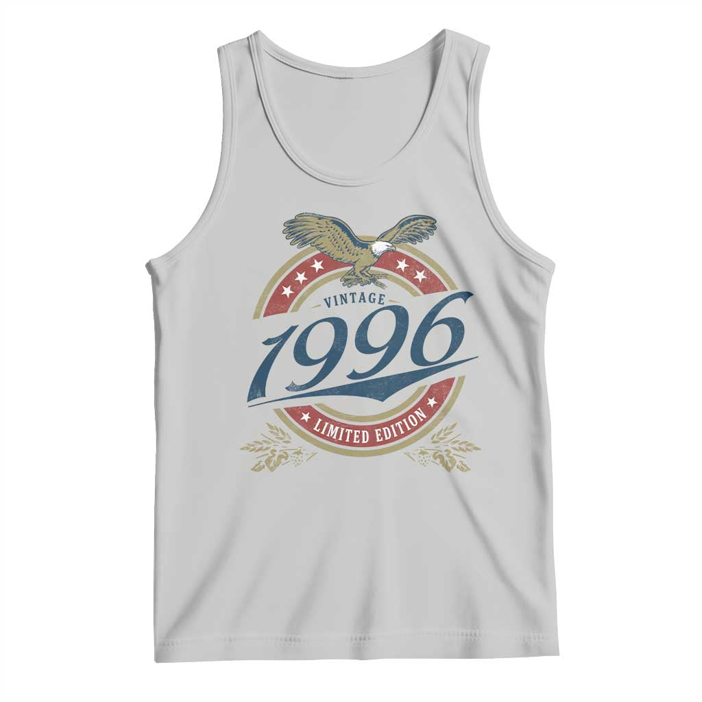 30th Birthday Beer Lover Vintage 1996 Limited Edition Tank Top Bald Eagle TS11 Ash Print Your Wear