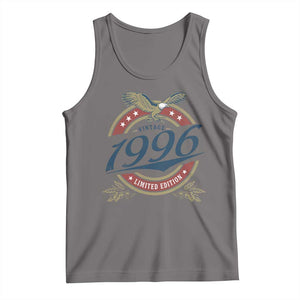 30th Birthday Beer Lover Vintage 1996 Limited Edition Tank Top Bald Eagle TS11 Deep Heather Print Your Wear