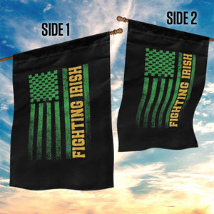Vintage Fighting Irish Shamrock American Flag Garden Flag TS11 Print Your Wear