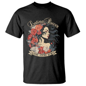 Latina Power T Shirt Hispanic Heritage Month Vintage Women Flowers TS11 Black Print Your Wear