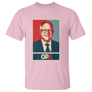 Harris Walz 2024 T Shirt Ope Tim Presidential Election Portrait TS11 Light Pink Print Your Wear