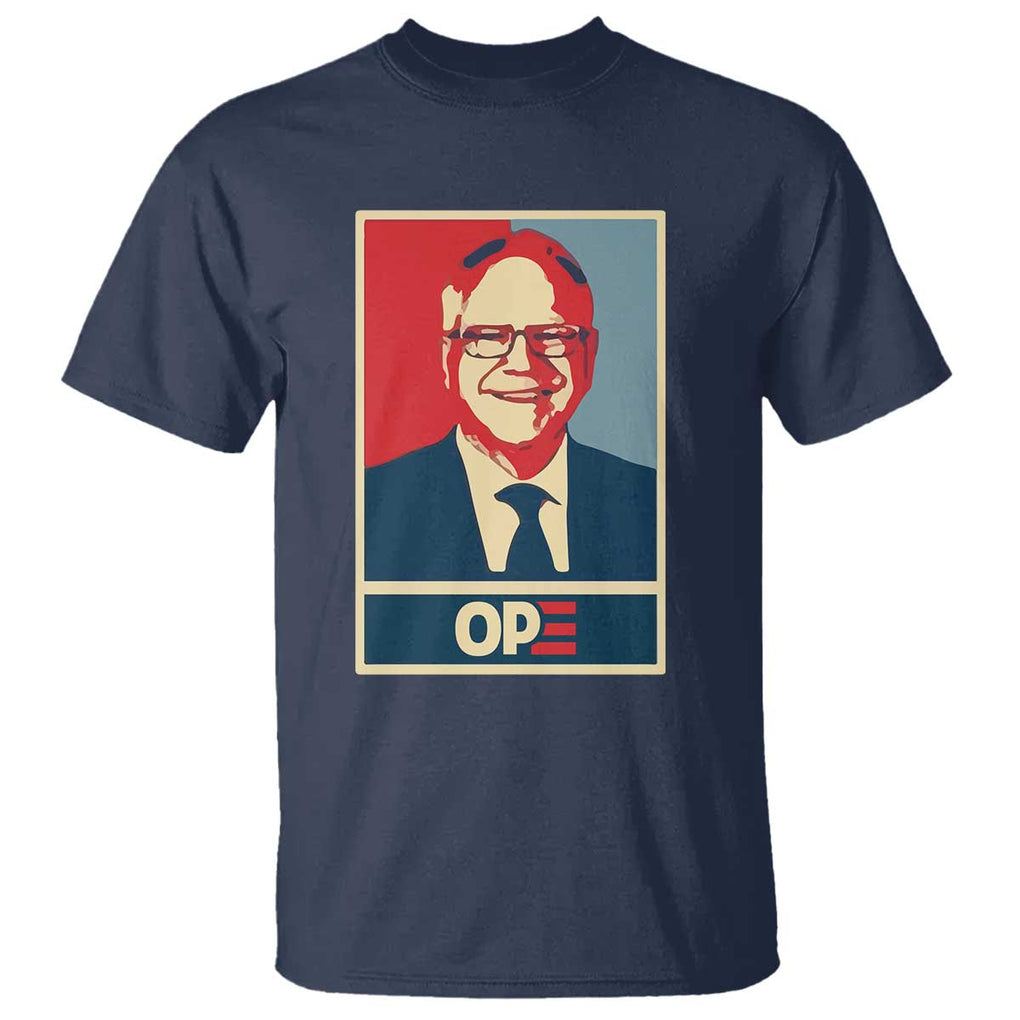 Harris Walz 2024 T Shirt Ope Tim Presidential Election Portrait TS11 Navy Print Your Wear