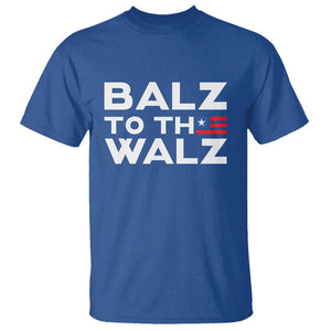 Funny Harris Walz Supporter T Shirt Balz To The Walz American Flag TS11 Royal Blue Print Your Wear