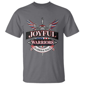 Harris Walz T Shirt Joyful Warriors Vintage Sword American Flag TS11 Charcoal Print Your Wear