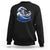 Funny Blue Wave 2024 Sweatshirt Vote Blue Presidential Elections Cat Tsunami Flowers TS11 Black Print Your Wear