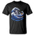 Funny Blue Wave 2024 T Shirt Vote Blue Presidential Elections Cat Tsunami Flowers TS11 Black Print Your Wear