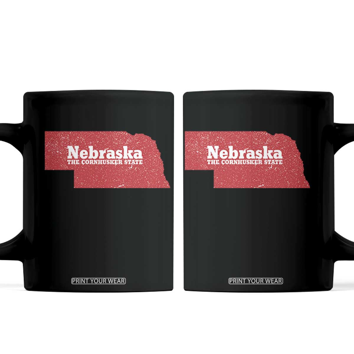 Nebraska The Cornhusker State Coffee Mug Distressed NE State Map
