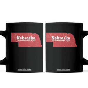 Nebraska The Cornhusker State Coffee Mug Distressed NE State Map