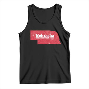 Nebraska The Cornhusker State Tank Top Distressed NE State Map