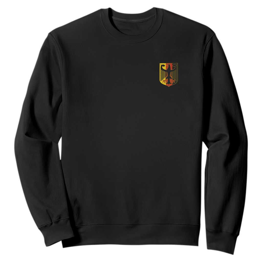Deutschland German Pride Bundesadler Coat of Arms Crest Sweatshirt TS11 Black Print Your Wear